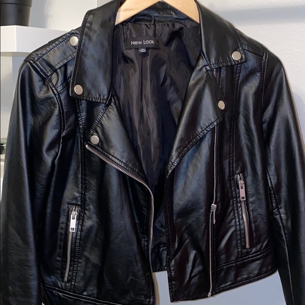 Black Faux Leather Jacket